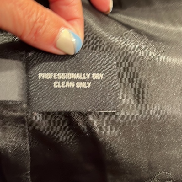 Guess Black Wool Blend Double Breasted Coat Sz M - Picture 8 of 8